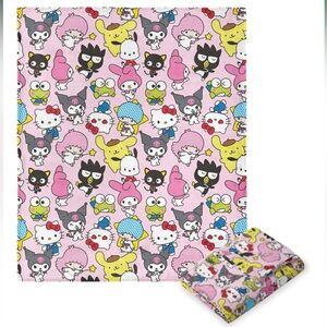 NWT Hello Kitty® & Friends Rainbow Magic Throw Blanket - Size 50”x 70” - Pink